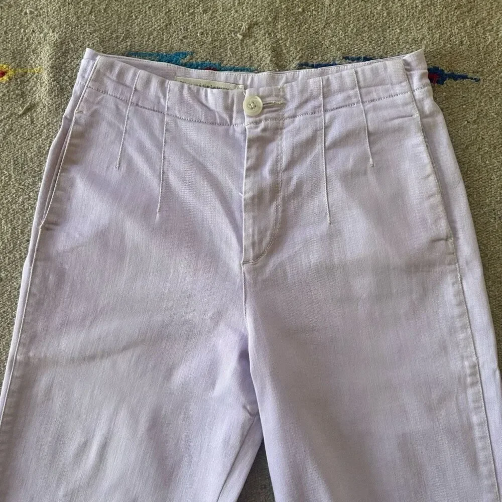 Pilcro Anthropologie Ultra High-Rise Wide-Leg Jeans in Lilac Size 27 - Picture 5 of 7